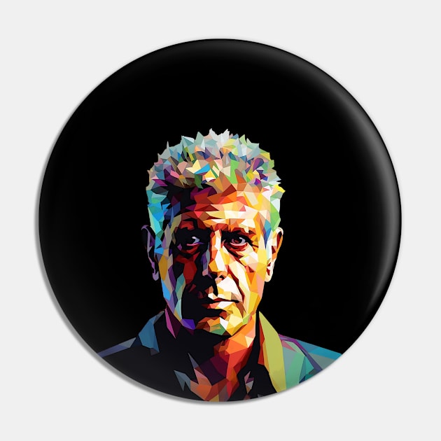 Anthony Bourdain WPAP Pin by dapkus99