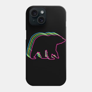 Bear 80s Neon Phone Case