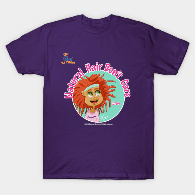 Discover Lisa Natural Hair Don't Care - Cartoonillustration - T-Shirt