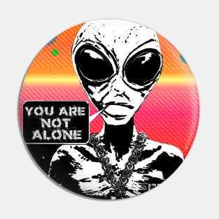 Funny Sci Fi 80'S Retro Aliens Pin