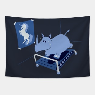 Runnin' Rhino Tapestry