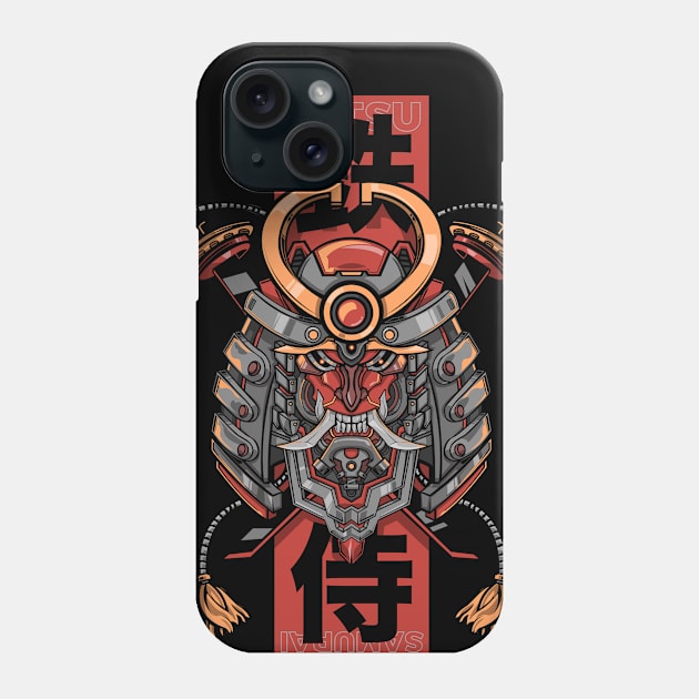 Tetsu-Bushido / Iron Samurai Phone Case by Pieces of TwistedJeremiah