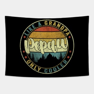 Pepaw Like A Grandpa Only Cooler Funny Dad Pepaw Fathers Day Tapestry