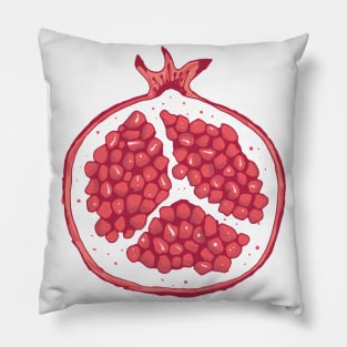 sliced pomegranate Pillow