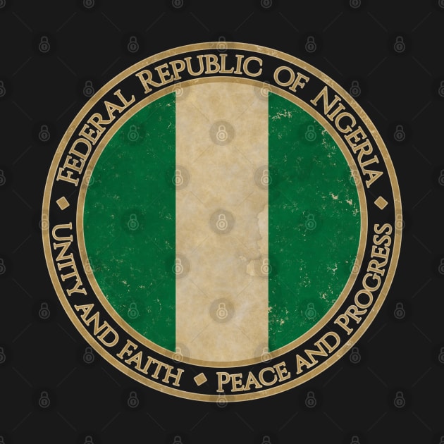 Vintage Federal Republic of Nigeria Africa African Flag by DragonXX