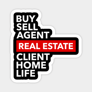 Real Estate Words Magnet