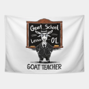 Goat Teacher Tapestry