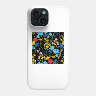 Hibiscus Bright Yellow Floral Seamless Pattern Phone Case