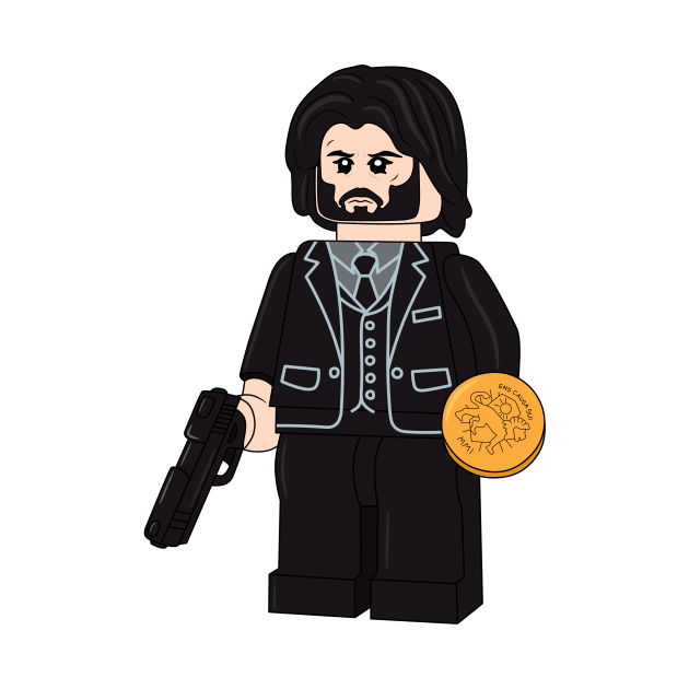 John Wick LEGO by Gall