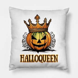 crowned halloqueen Pillow