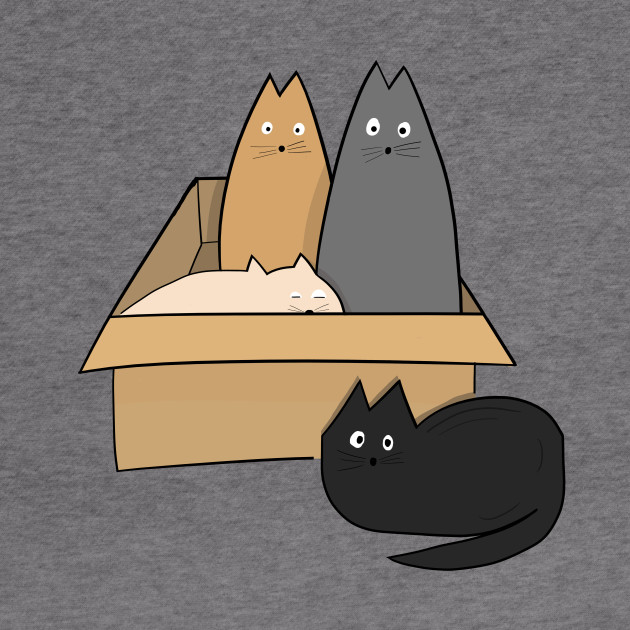 Cats In Box Meow Crazy Cat Lady Kitty Gift Cat Cartoons Hoodie Teepublic