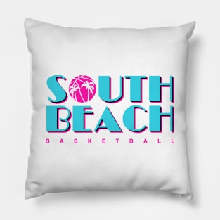 South Beach Basketball - White Pillow