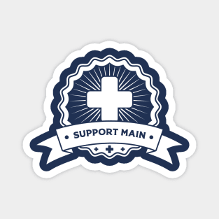 "Support Main" Gaming Emblem Magnet