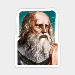 Greek philosopher Plato illustration Magnet