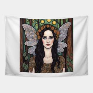 Eva Green as a fairy in the woods Tapestry