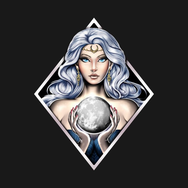 Greek Moon Goddess Nyx by underheaven