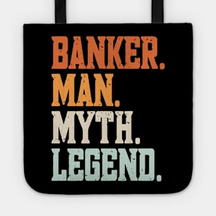 Funny Loan Officer Retro Vintage I'm a Banker legend Tote