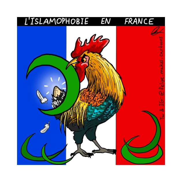 Islamophobia Rooster by Felipe.Makes.Cartoons