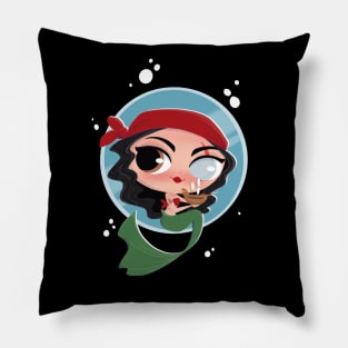 Pirate mermaid Pillow