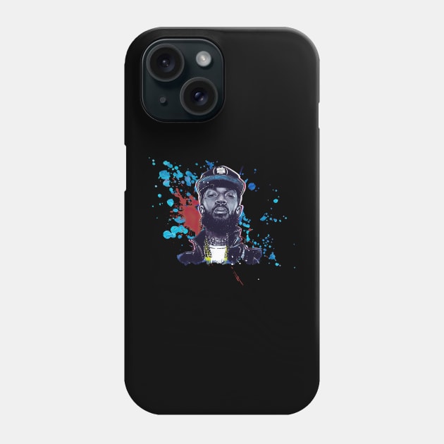 Nipsey's Heartfelt Verses Visuals Of Raw Emotion Phone Case by ElenaBerryDesigns