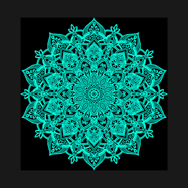 teal mandala by chambergambit