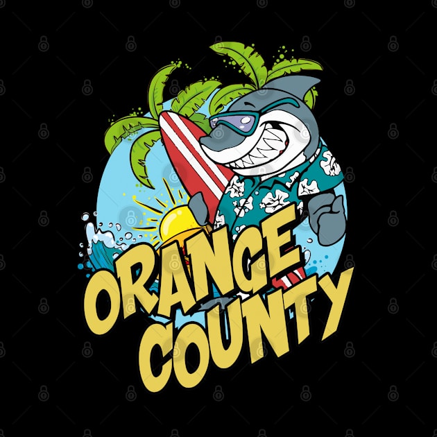 Orange County surfing shark by SerenityByAlex