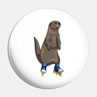 Otter Inline skating Roller skates Pin