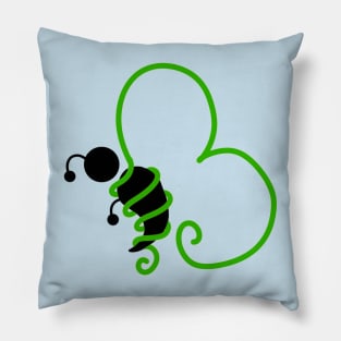 Bipolar Awareness Semicolon Butterfly Pillow