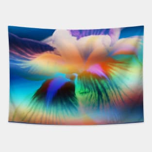 Colorful iris flower Tapestry