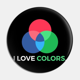 RGB Colors Graphic Designer Pin