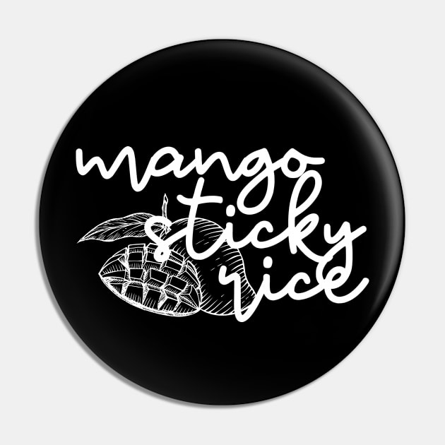 mango sticky rice - white - with sketch Pin by habibitravels