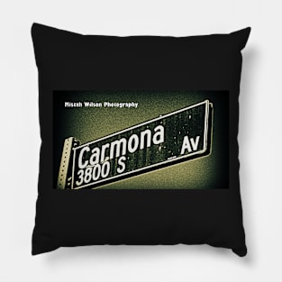 Carmona Avenue, Los Angeles, California by Mistah Wilson Pillow