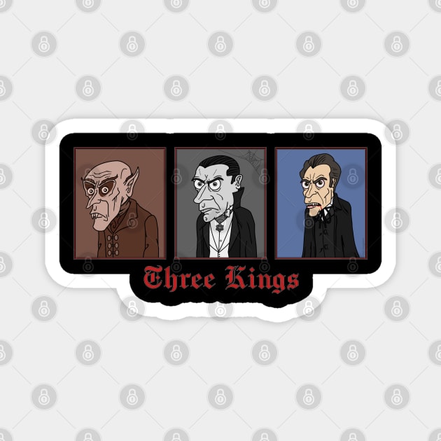 Dracula Triptych (Three Kings) Magnet by Gregg.M_Art