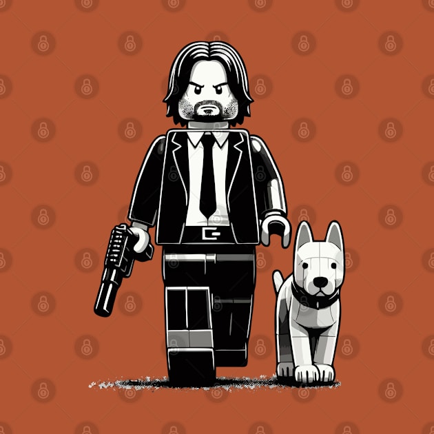 John Wick Lego Style by Mr.PopArts