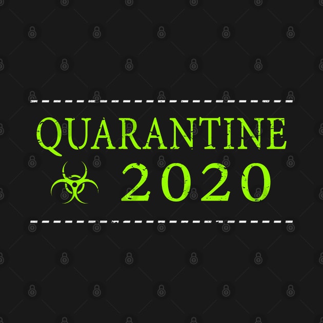 Quarantine 2020 Bio-hazard Community Awareness Distressed by Capital Blue