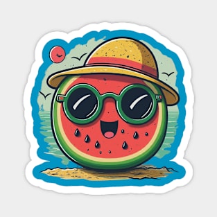 Wear Summer Happiness with This Watermelon Beach Tee Magnet