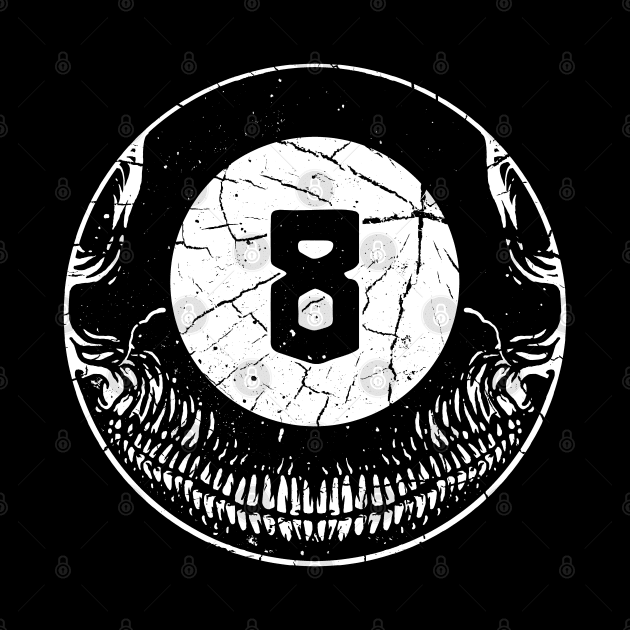 8 Ball Skull by quilimo