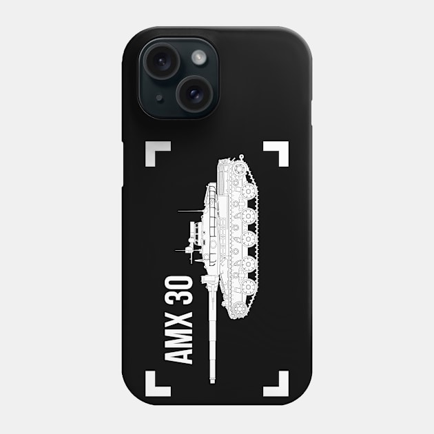 AMX 30 Main battle tank of the French Army Phone Case by FAawRay