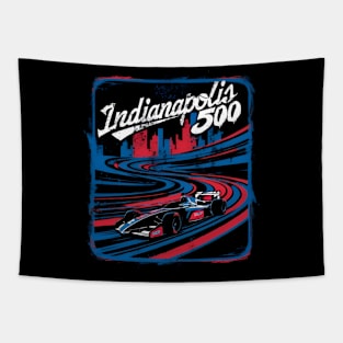 vintage retro indianapolis 500 Tapestry