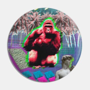 Vaporwave Harambe Pin