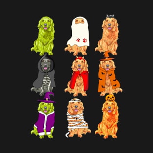 Funny golden retriever Costume Halloween T-Shirt