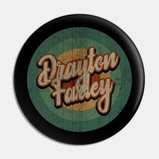 Circle Retro Vintage Drayton Farley Pin