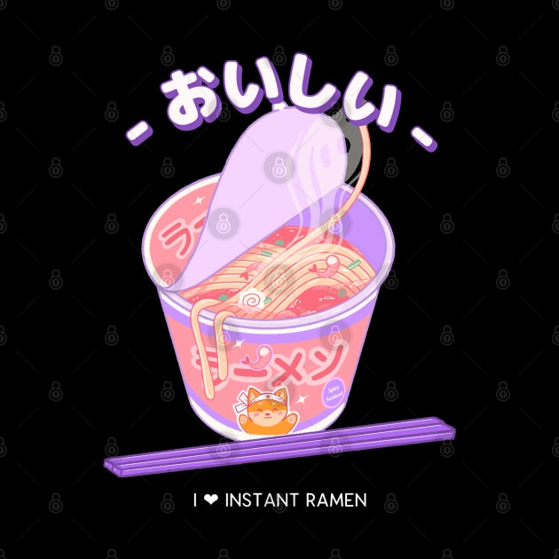 i love instant ramen cool graphic design by tedd