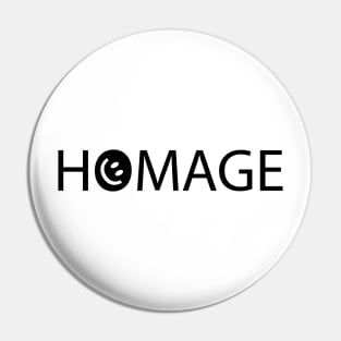 Homage artistic typography design Pin