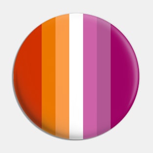 Proud Lesbian Pride Flag (Proud LGBTQ+ Community Pride Flag) Pin