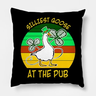 Silliest Goose At The Pub Pillow
