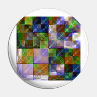 Fractal patchwork Pin