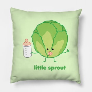 Little Sprout | by queenie's cards Pillow