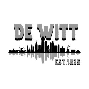 De Witt New York skyline cityscape T-Shirt