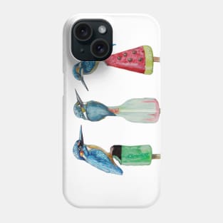 Kingfishers on Ice Phone Case